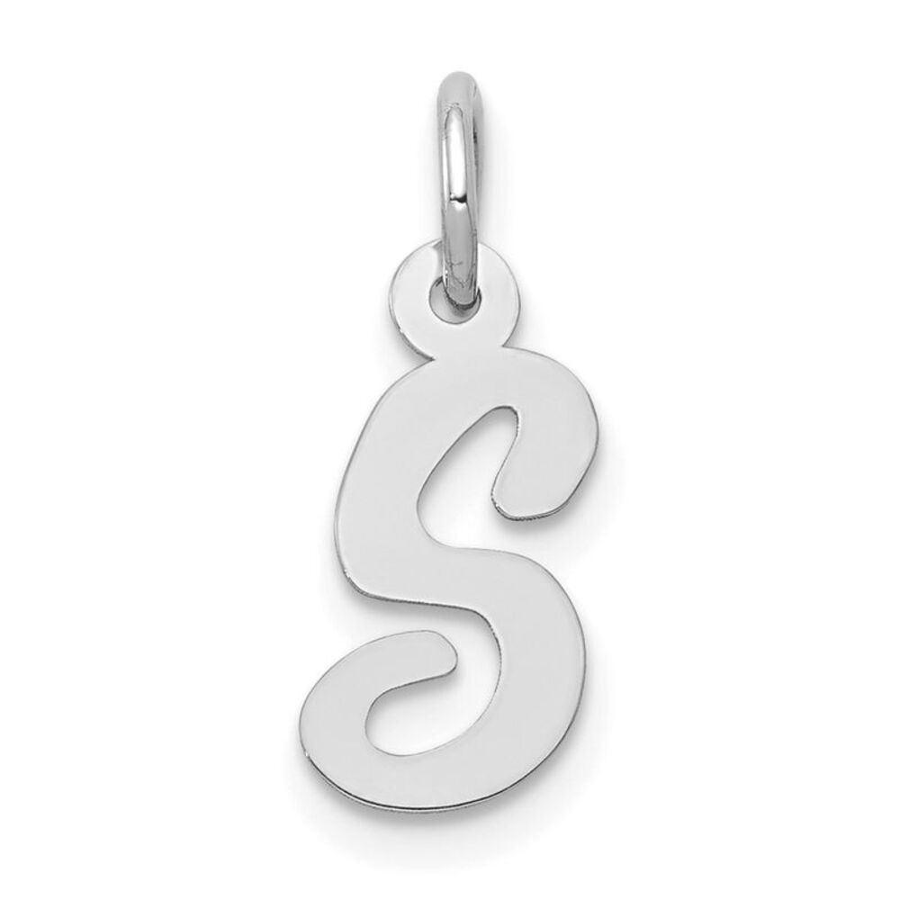 Kazi Luxury 14k White Gold Small Script Letter In… - image 1